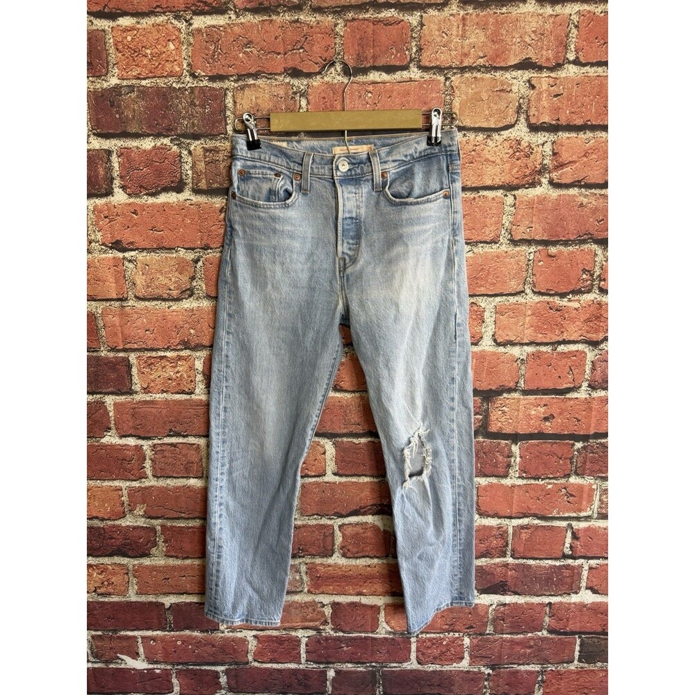 Levi's Wedgie Women's High Rise Straight Leg Button Fly Jeans Size 26x25